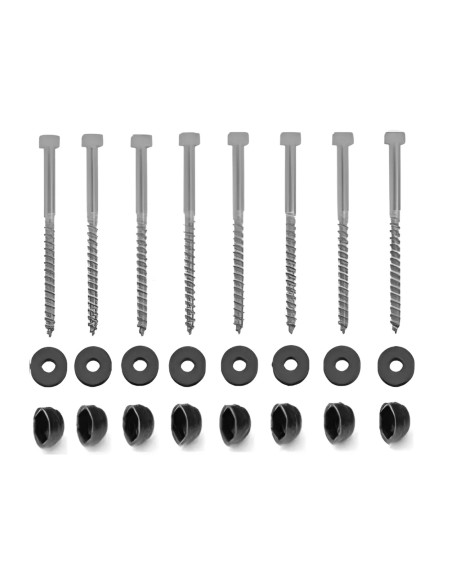 Paalverbinder hoek 9-12cm zwart