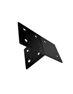 Equerre connexion poteau carré T 9-12cm Noir