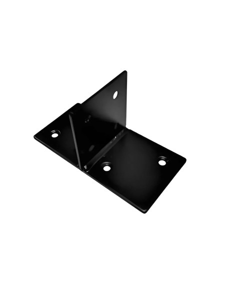 Equerre connexion poteau carré T 9-12cm Noir