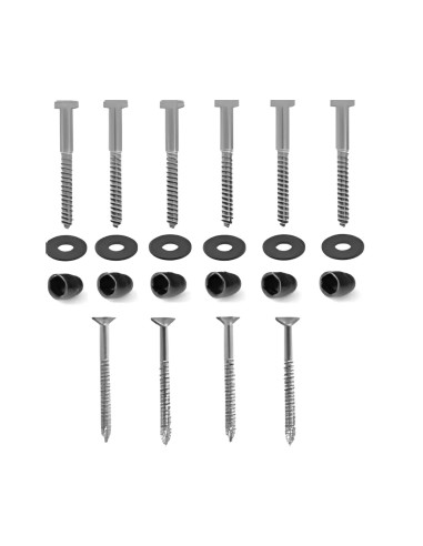 Paalverbinder T 9-12cm zwart