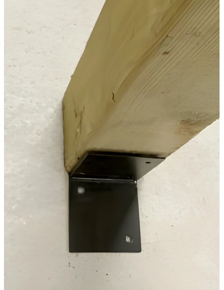 Paalverbinder T 9-12cm zwart