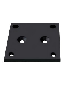 Support pour poteau à poser en aluminium rainuré de 28 et 52 mm