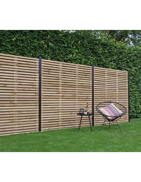 schermen met fijn latten