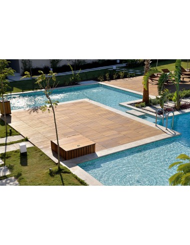 Terrasse en Thermowood Frêne