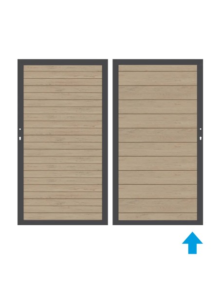 Porte et portail en bois composite