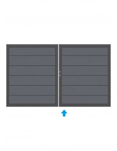 Portail en bois composite XL 2