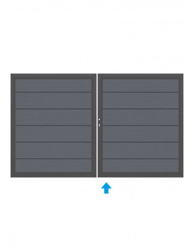 Portail en bois composite XL