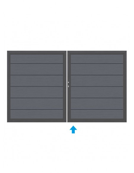 Houtcomposiet tuindeur XL