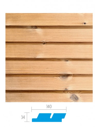 Thermowood Grenen Gevelbekleding - Parabloc