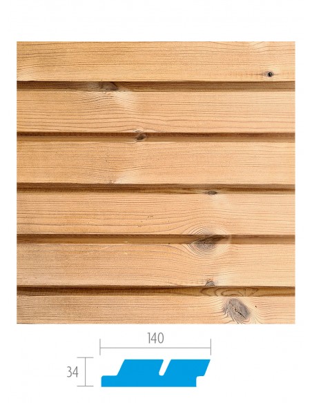 Bardage en Pin Thermowood - Parabloc
