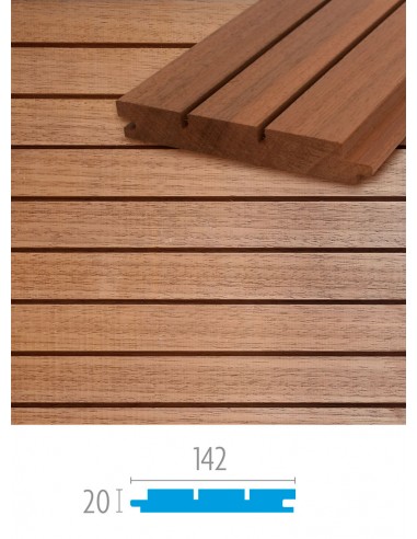 Thermowood Ayous gevelbekleding - Lines