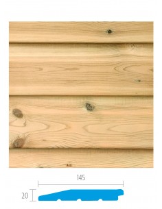 Gevelbekleding in geïmpregneerd den hout - zweden profiel 2