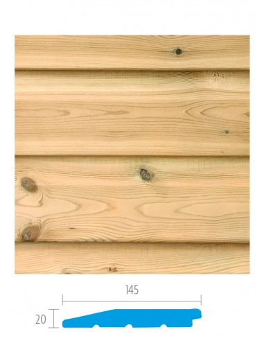 Gevelbekleding in geïmpregneerd den hout - zweden profiel