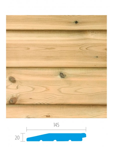 Gevelbekleding in geïmpregneerd den hout - zweden profiel