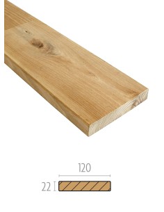 Planche Robinier européen 22 x 120 mm à visser