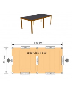 Carport rectangulaire