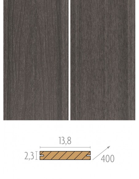 Planches de terrasse en bois composite Vintage - fixation invisible