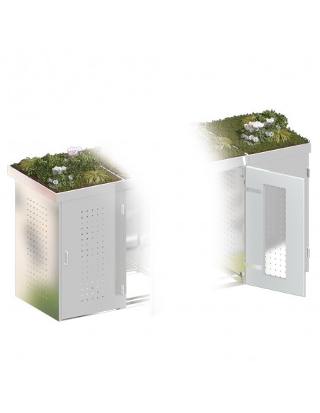 Bac à plantes pour cache poubelle