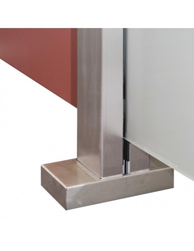 Habillage inox pour poteau de palissade Clips