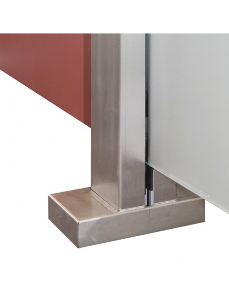Habillage inox pour poteau de palissade Clips