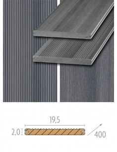 Omkeerbare terrasplanken houtcomposiet grey Platinum 20 x 195 mm 2