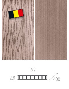 Terrasplanken in houtcomposiet Duofuse Brussel 28 x 162 mm 2