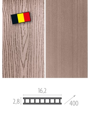 Planches de terrasse en bois composite Bruxelles - fixation invisible