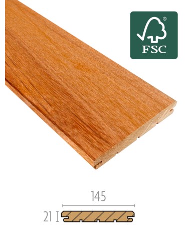 Planches de terrasse en bois exotique Tiara - fixation invisible B-Fix