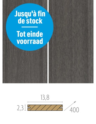 Planches de terrasse en bois composite Vintage - fixation invisible