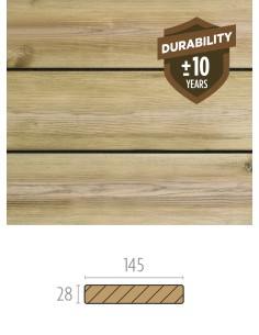 Terrasse en Pin traité