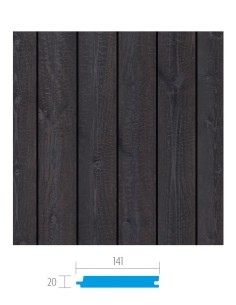 Gebrand houten gevelbekleding 2