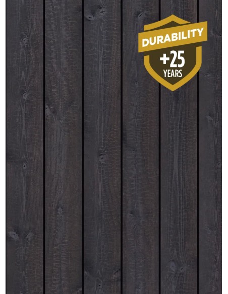 Gebrand houten gevelbekleding