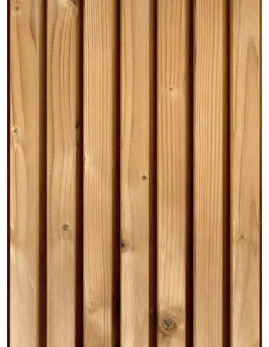 Planche de bardage triple en pin thermo chauffé