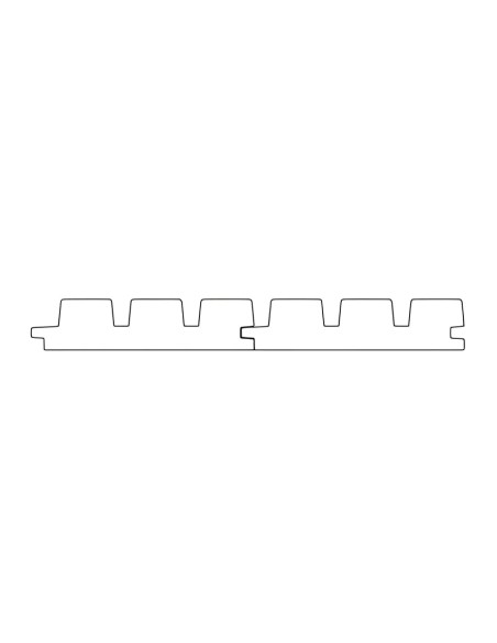 Planche de bardage triple en pin thermo chauffé