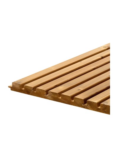 Planche de bardage triple en pin thermo chauffé