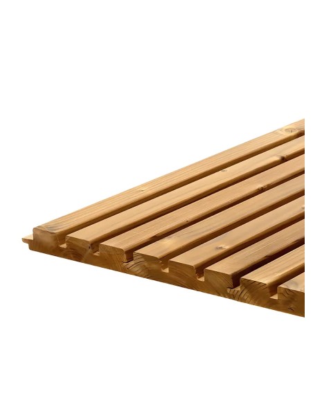 Planche de bardage triple en pin thermo chauffé