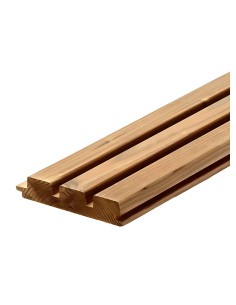 Planche de bardage triple en pin thermo chauffé