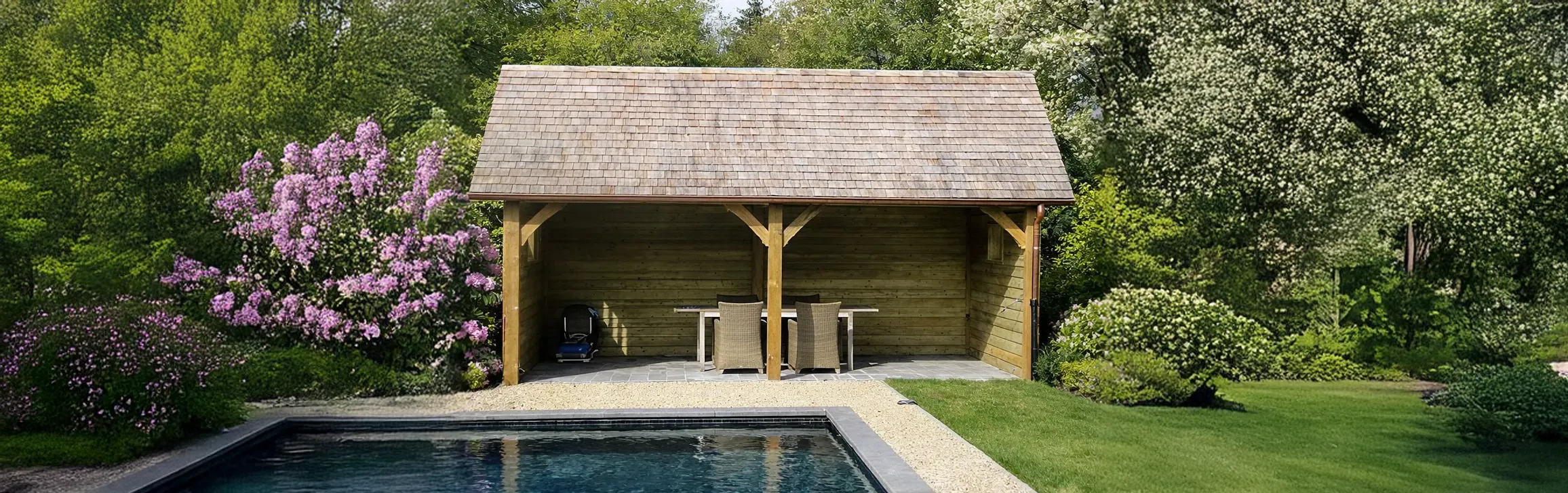 Simple Poolhouse de jardin Cottage