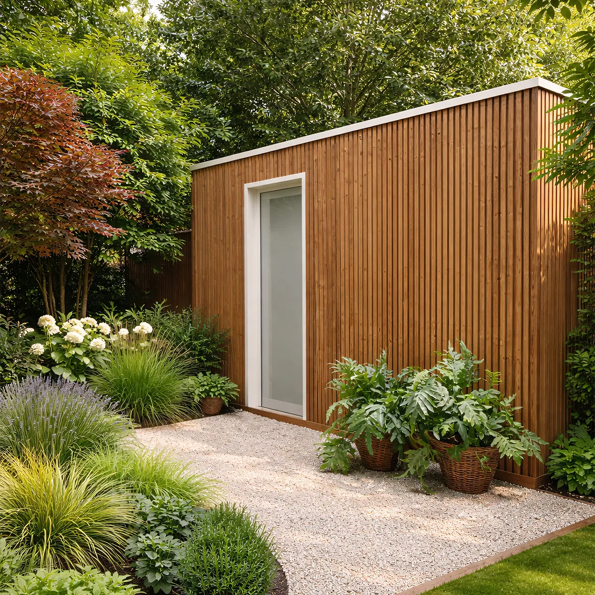 Abri de jardin standard en Pin thermo-chauff&eacute;