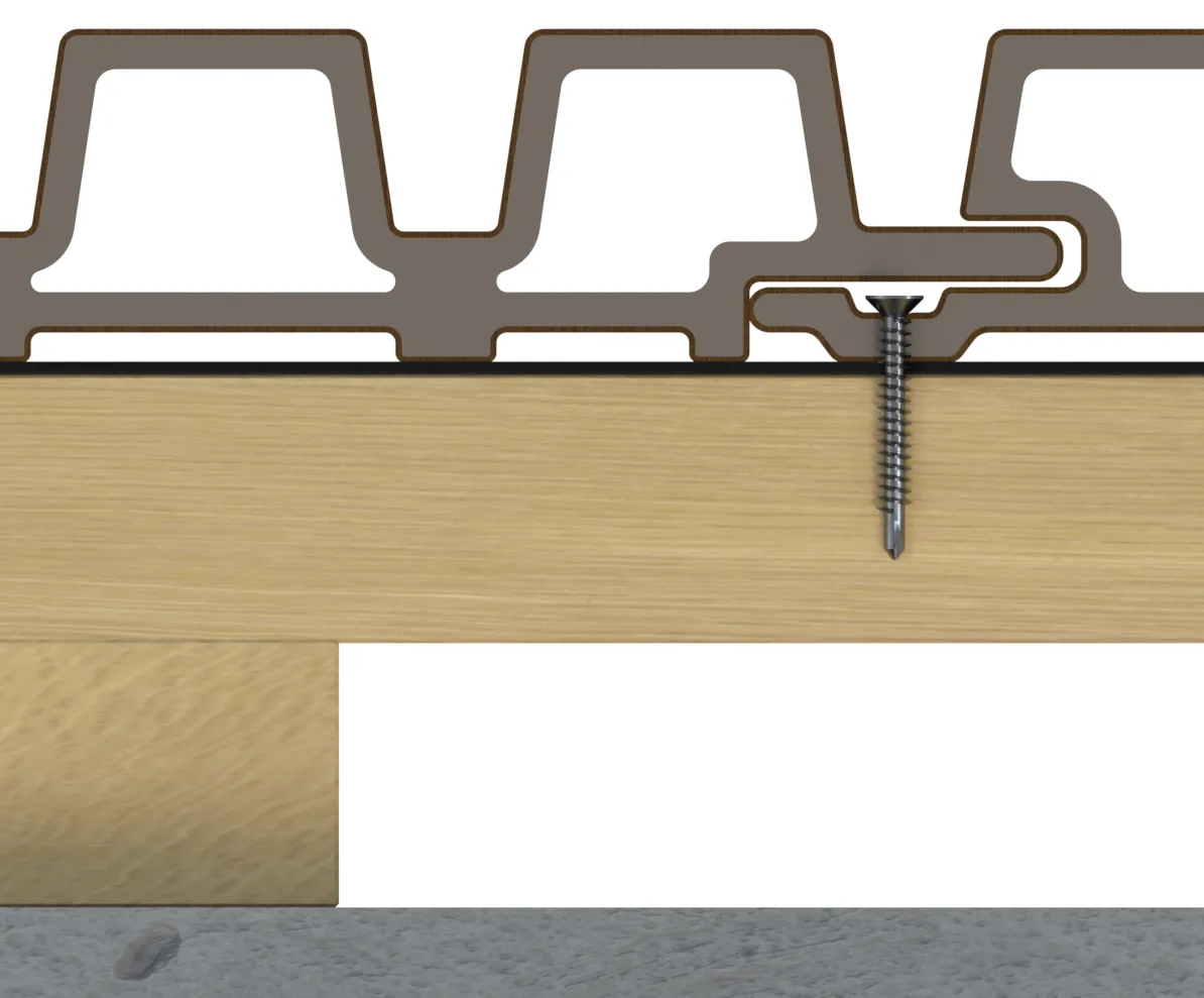 Bevestiging met onzichtbare schroeven Weo 35