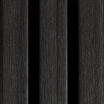 Drievoudige lamellenbekleding in zwartkleur