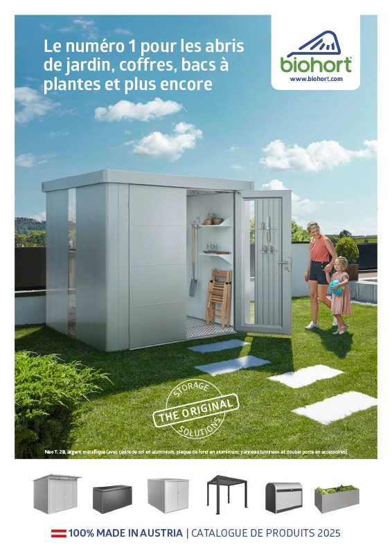 Catalogue abris de jardin Biohort