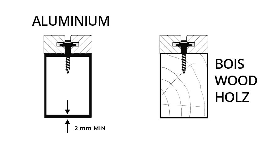 aboutage de deux planches de terrasses