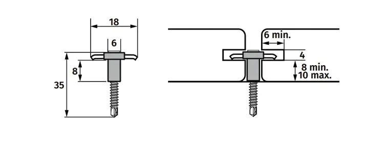 Dimensions du clip Cobra Hybrid 8-18
