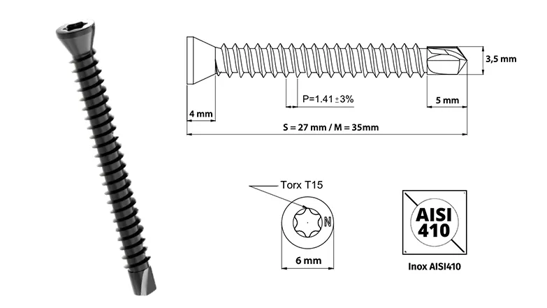 Vis de serrage du Cobra Hybrid 8-18