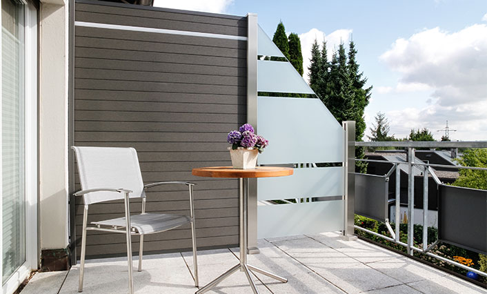 windscherm houtcomposiet Brussel