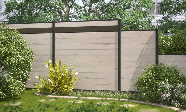 windscherm houtcomposiet Groenendael