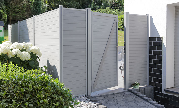 windscherm houtcomposiet Overijse