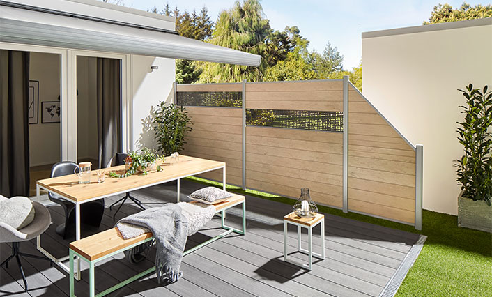 windscherm houtcomposiet Tervuren