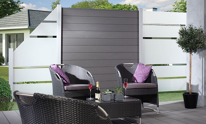 windscherm houtcomposiet Woluwe